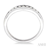 1/6 Ctw V Shape Round Cut Diamond Matching Wedding Band in 14K White Gold