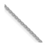 14K White Gold 16 inch 1.2mm Parisian Wheat with Lobster Clasp Chain