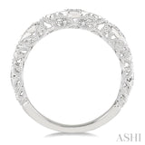1/6 ctw Round Cut Diamond Wedding Band in 14K White Gold