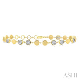 .75CTRDDM RD'LOVEB' BRACELET YW 14K-G