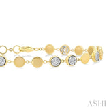 .75CTRDDM RD'LOVEB' BRACELET YW 14K-G