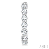 2.00CTRDDM SINGL PRONG HOOP ER WG 14K-G*
