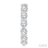 1.00CTRDDM SINGL PRONG HOOP ER WG 14K-G*