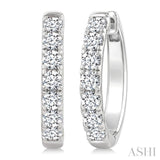 2.00CTRDDM OVAL HOOP ER WG 14K-G*