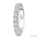 2.00CTRDDM OVAL HOOP ER WG 14K-G*