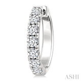 1.50CTRDDM OVAL HOOP ER WG 14K-G*