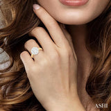 2 ctw Lovebright Round Cut Diamond Ring in 14K Yellow and White Gold