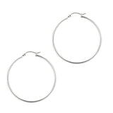 Sterling Silver 2x40mm Hoop Earring