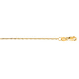 14K Yellow Gold .75mm Classic Box 16 Chain with Lobster Lock