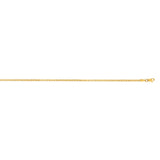 14K Yellow Gold 2.1mm Semi-Solid Box 24 Chain with Lobster Lock