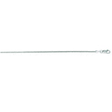 14K White Gold 1.1mm Classic Box 24 Chain with Lobster Lock