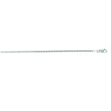 14K White Gold 1.4mm Classic Box 18 Chain with Lobster Lock