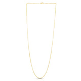 14K Yellow Gold 1.9mm Diamond Cut Cable 22 Chain with Lobster Lock