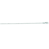 14K White Gold 1.5mm Diamond Cut Cable 20 Chain with Lobster Lock
