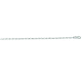 14K White Gold 2.3mm Diamond Cut Cable 16 Chain with Lobster Lock