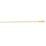 14K Yellow Gold 1.5mm Lite Forsantina 20 Chain with Lobster Lock
