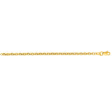 14K Yellow Gold 2.9mm Lite Forsantina 18 Chain with Lobster Lock