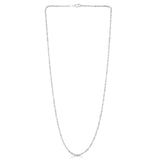 14K White Gold 1.8mm Singapore 20 Chain with Lobster Lock