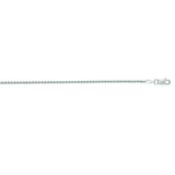 14K White Gold 1.5mm Round Wheat 18 Chain with Lobster Lock