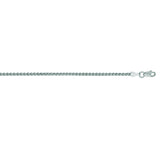 14K White Gold 2.1mm Round Wheat 20 Chain with Lobster Lock