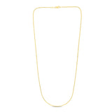 14K Yellow Gold 0.9mm Franco 18 Chain with Lobster Lock