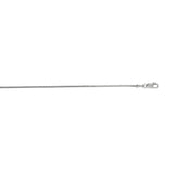 14K White Gold 1.2mm Franco 18 Chain with Lobster Lock