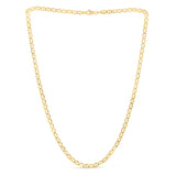 14K Yellow Gold 4.5mm Mariner 18 Chain with Lobster Lock