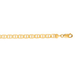 14K Yellow Gold 6.3mm Mariner 8.5 Chain Bracelet with Lobster Lock