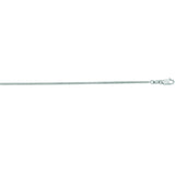 14K White Gold 1.4mm Gourmette 24 Chain with Lobster Lock