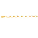 14K Yellow Gold 24 6.2mm Lite Curb Chain with Lobster Lock