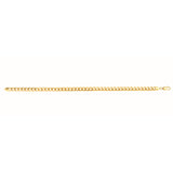 14K Yellow Gold 4.5mm Semi-Solid Miami Cuban 8.5 Chain Bracelet with Lobster Lock