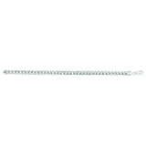 14K White Gold 7mm Semi-Solid Miami Cuban 24 Chain with Lobster Lock