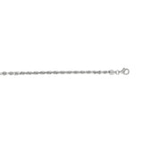 14K White Gold 3mm Diamond Cut Royal Rope 24 Chain with Lobster Lock