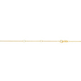 14K Yellow Gold 1.2mm Double Extendable Cable 18 Chain (Jump Ring at 16 and 17 inch) with Lobster Lock