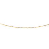 14K Yellow Gold 2.5mm Textured Cable 24 Chain with Lobster Lock