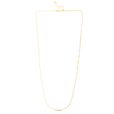 14K Yellow Gold 0.94mm Adjustable Box 22 Chain with Lobster Lock