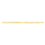 14K Yellow Gold 8.3mm Polished Curb ID 8.5 Bracelet