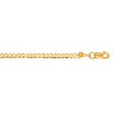 14K Yellow Gold 18 2.6mm Comfort Curb Chain