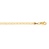 14K Yellow Gold 22 3.2mm Mariner Chain