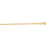 14K Yellow Gold 22 1.8mm Royal Rope Chain with Lobster Lock