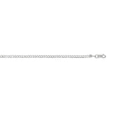 14K White Gold 24 2.6mm Comfort Curb Chain