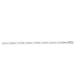 14K White Gold 7 2.6mm Figaro Chain Bracelet
