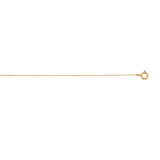 10K Yellow Gold .45mm Classic Box 18 Chain with Lobster Lock