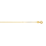 10K Yellow Gold .6mm Classic Box 16 Chain with Spring Ring