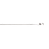 10K White Gold .6mm Classic Box 20 Chain with Spring Ring