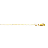 10K Yellow Gold 0.94mm Classic Box 20 Chain with Lobster Lock