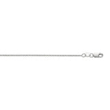 10K White Gold 0.94mm Classic Box 24 Chain with Lobster Lock