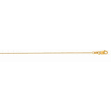 10K Yellow Gold 0.97mm Cable 18 Chain with Lobster Lock