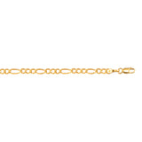 10K Yellow Gold 3.7mm Figaro 18 Chain with Lobster Lock