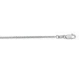 10K White Gold 1.4mm Gourmette 16 Chain with Lobster Lock